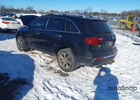 2013 Acura Mdx Advance Package z USA, uszkodzony, nr VIN 2HNYD2H84DH504446